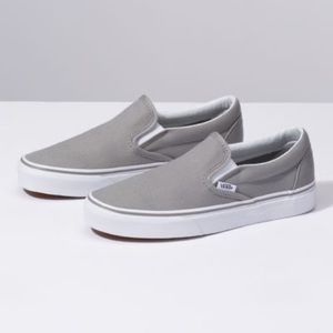 Vans Grey Slip on Shoes